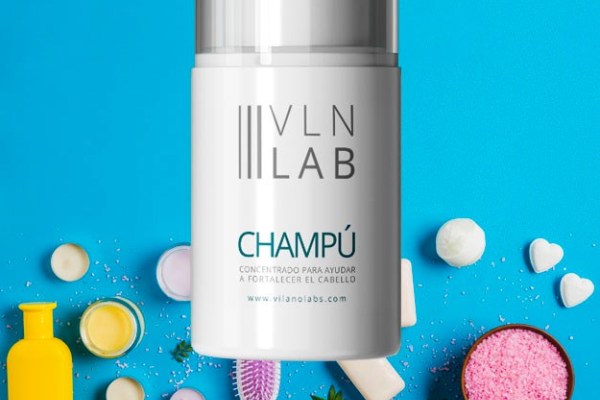 Hidratación del pelo - Imagen del champú Vilanolab que está formulado para nutrir y fortalecer el cabello, manteniendo la hidratación capilar