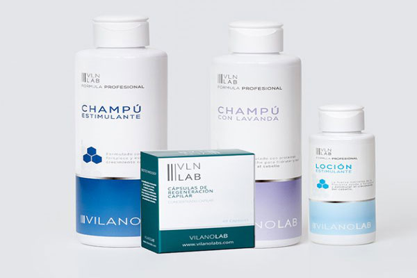 Kit de cuidado capilar premium de los laboratorios de Vilanolabs