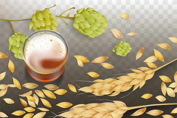 levadura de cerveza - Plano detalle de una bebida fermentada a base de trigo