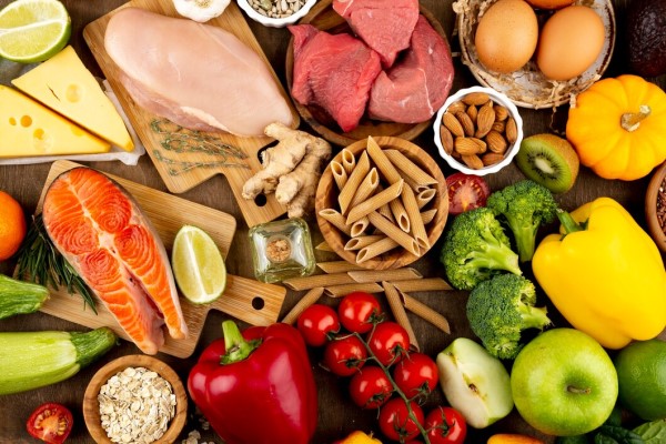 dihidrotestosterona - alimentos surtidos y saludables