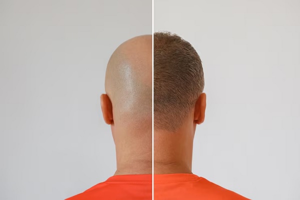 injerto capilar en turquía- Imagen del antes y despúes de un injerto de cabello